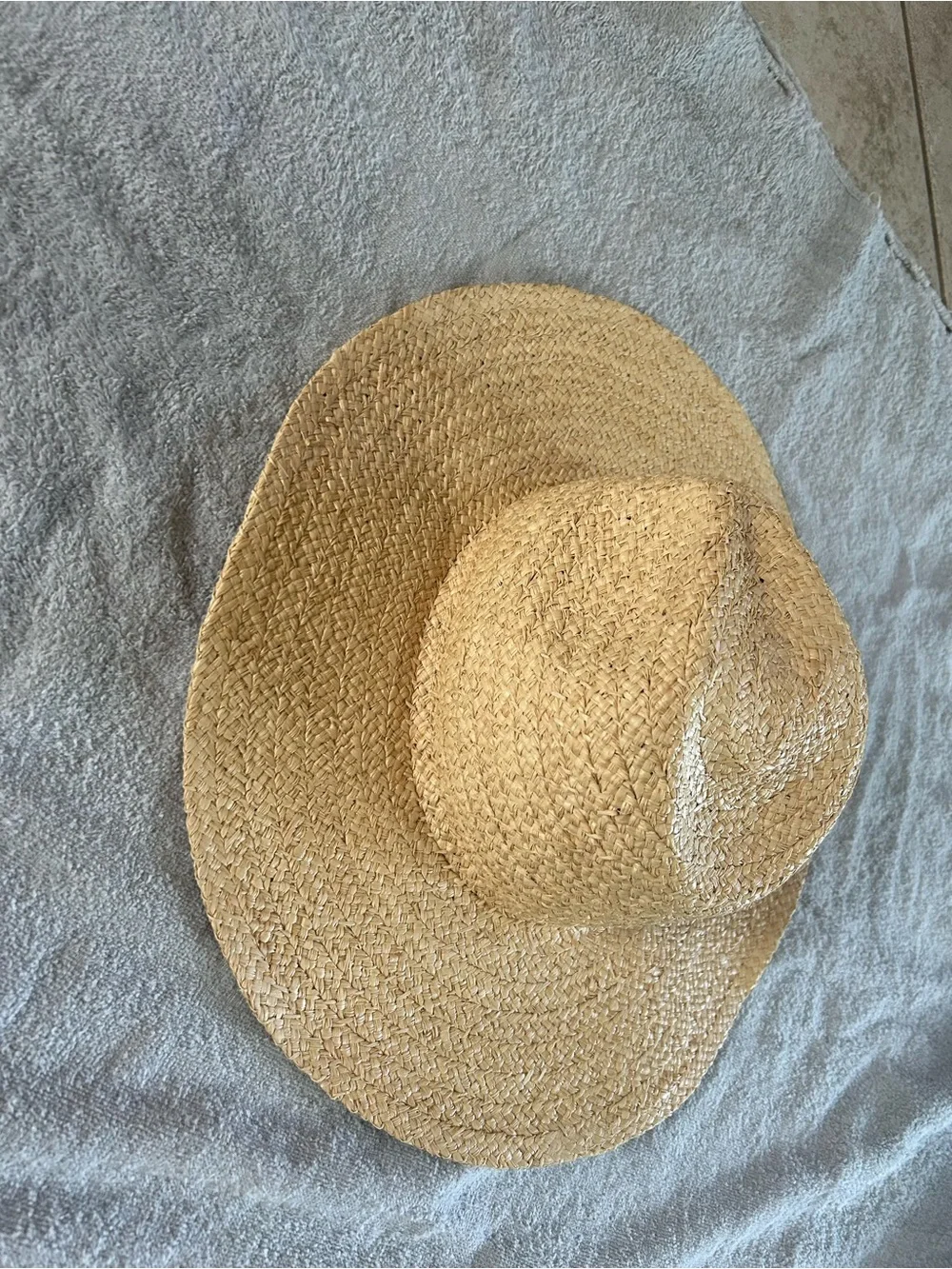 Wide Brim Straw Sun Hat - NWT